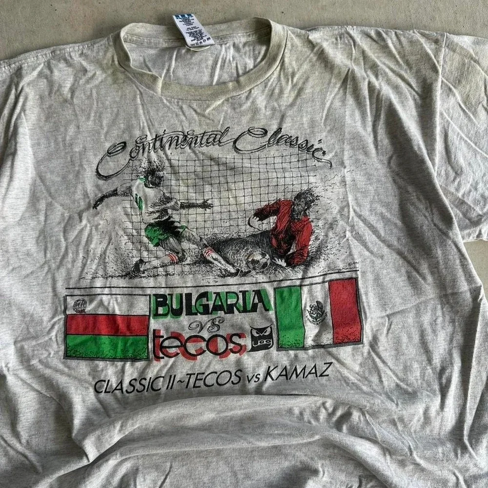 Vintage 90s Adidas Soccer World Cup T Shirt Size XL